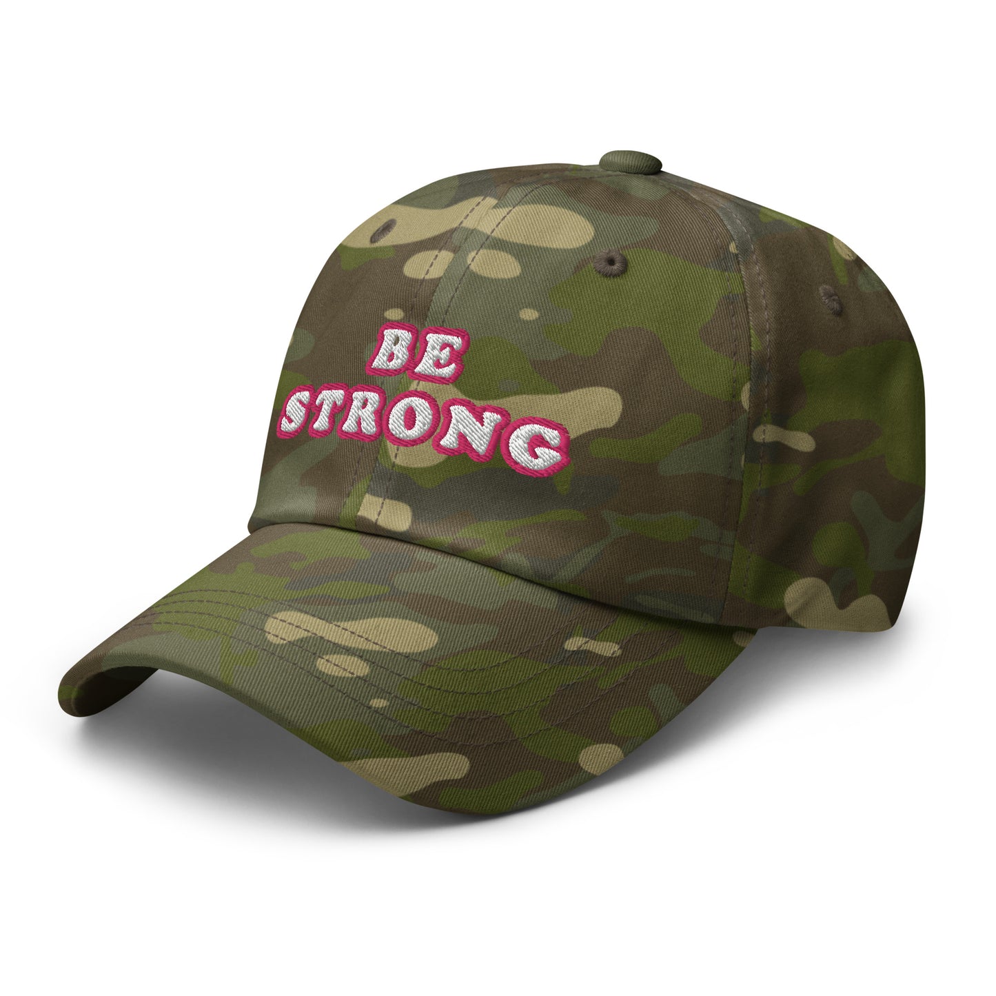 Be Strong Camouflage Dad Cap