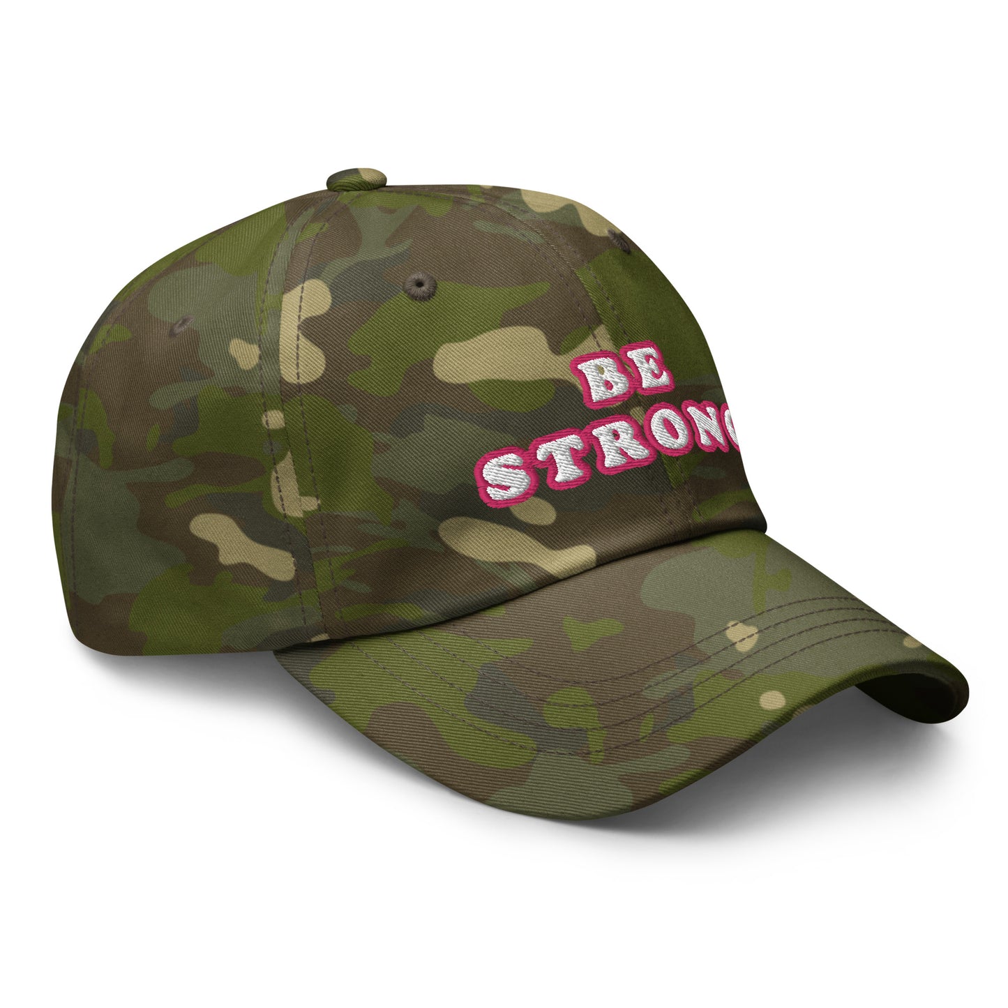 Be Strong Camouflage Dad Cap