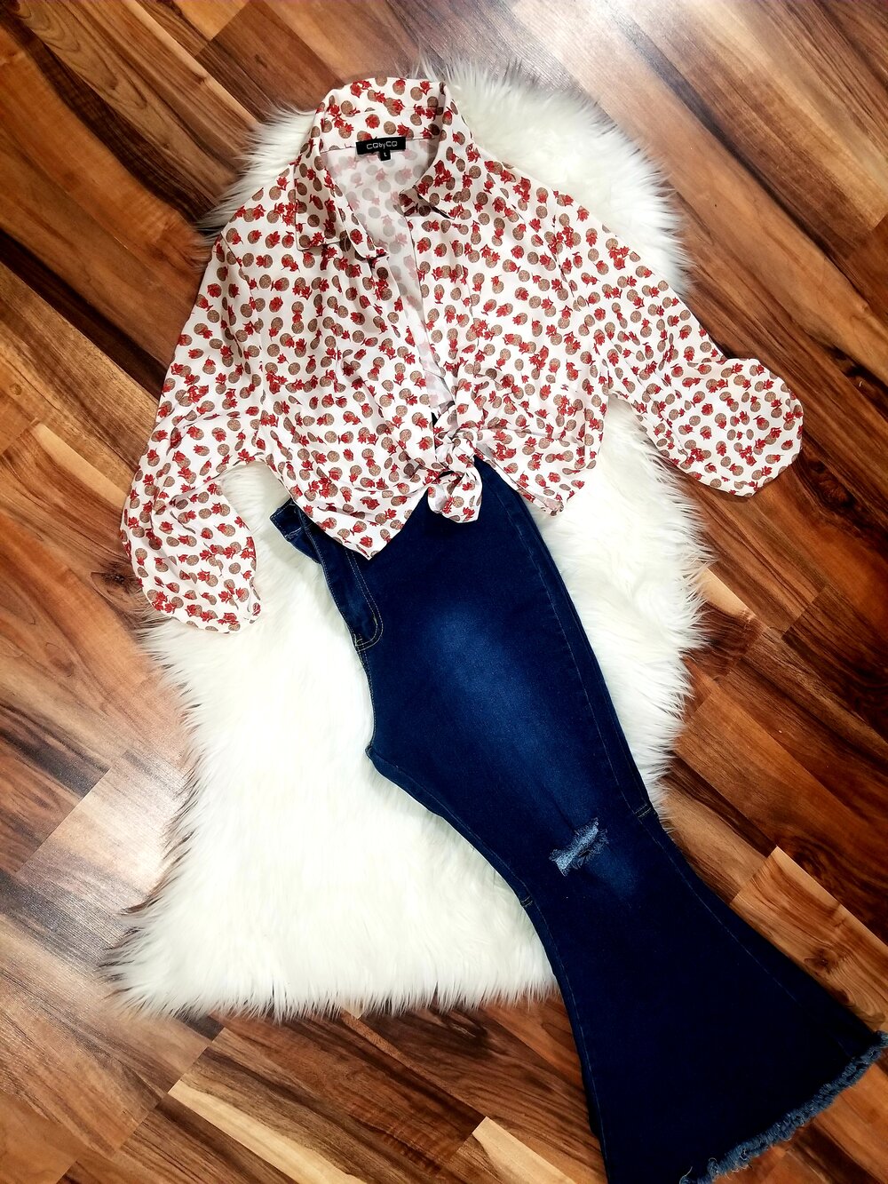 Vintage Tie-up Shirt