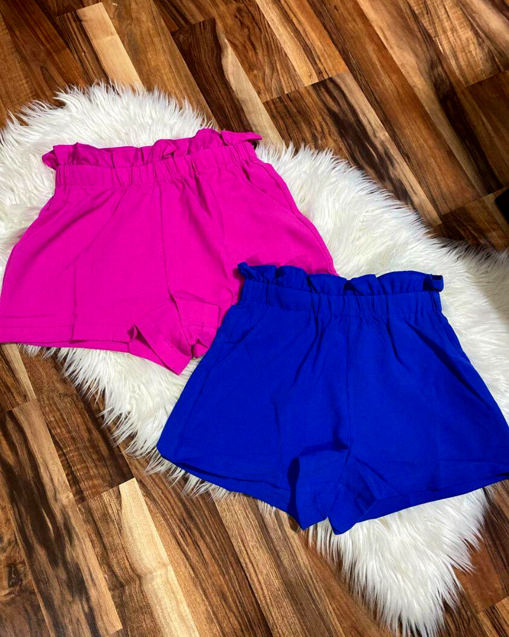 Women's High Waisted Bright Solid Color Casual Shorts