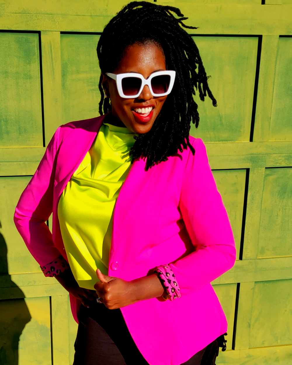 Women's Fuchsia Hot Pink Blazer