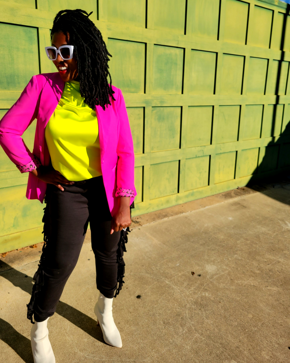 Women's Fuchsia Hot Pink Blazer