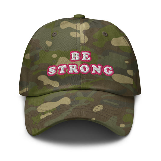 Be Strong Camouflage Dad Cap